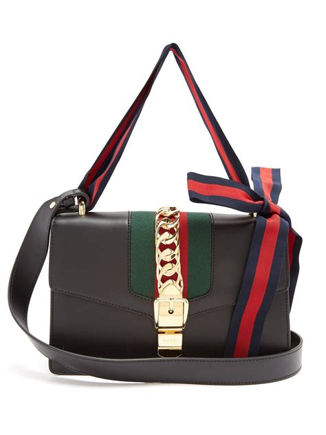 sylvie handbag gucci|Gucci sylvie leather shoulder bag.